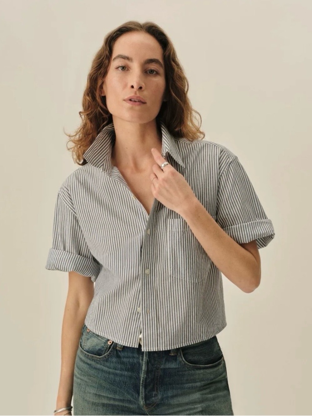 Buck Mason Stripe Short Sleeve Top
